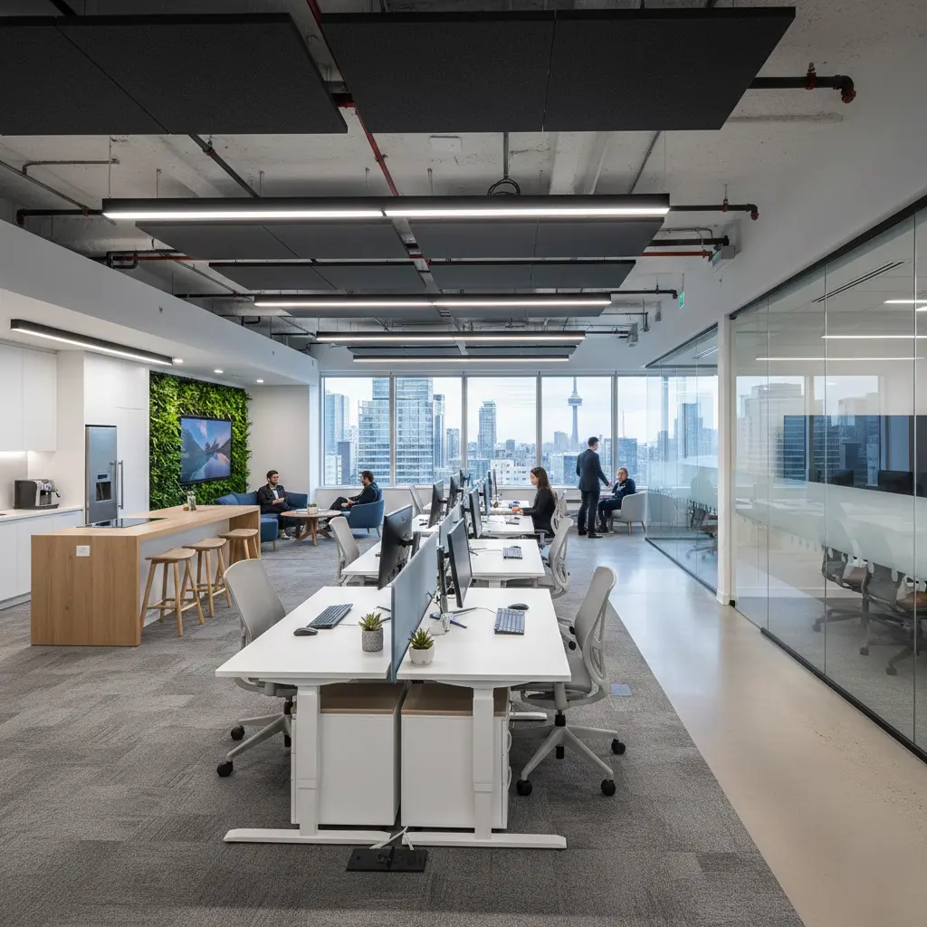 Tech Office Build-out construction project in British Columbia