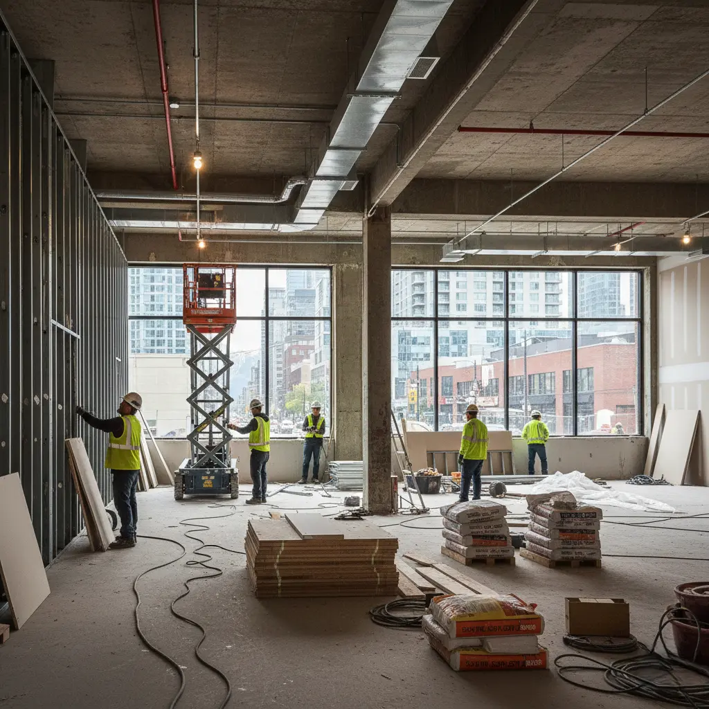 Urban Commercial Fit-Out construction project in Vancouver, BC